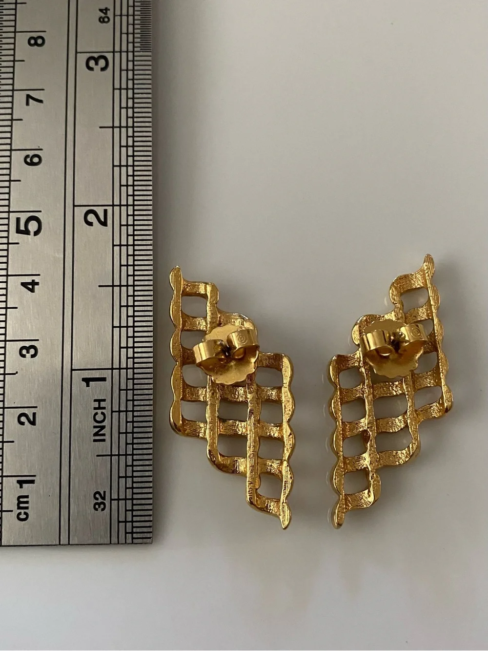Gold Tone Rhombus Earrings - Women Jewelry